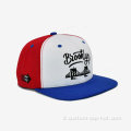 Cappello a snapback hip hop da tre colori a 6 pannelli